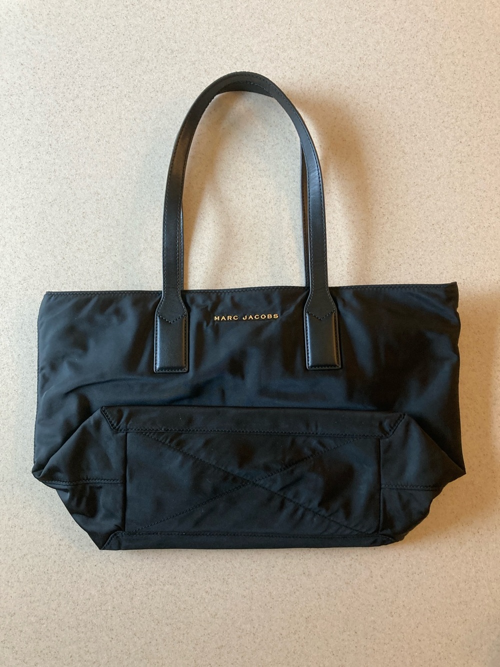 Marc Jacobs Black Nylon Tote Bag with Logo - Picture 13 of 16
